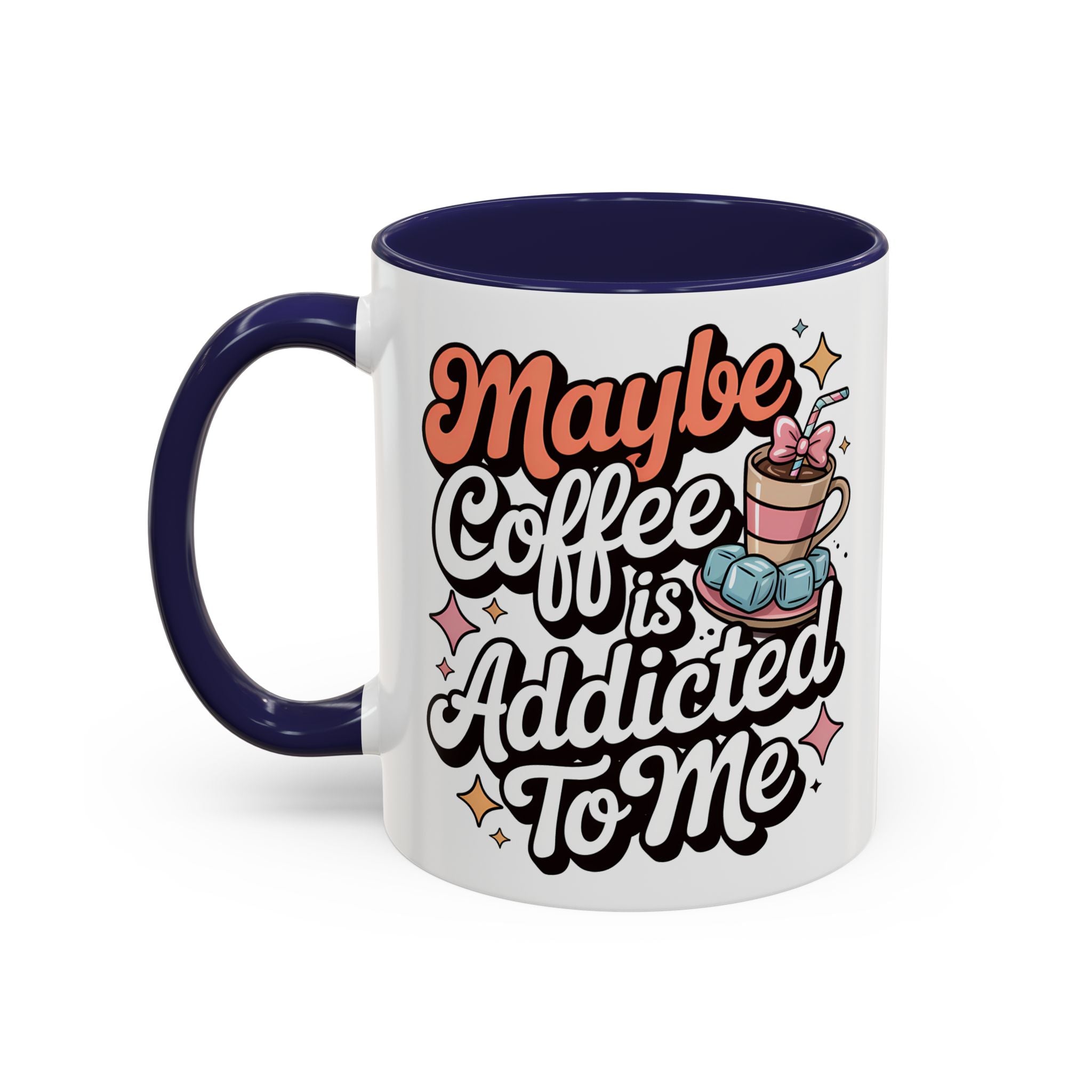Coffee Addict Accent Mug - Fun Design for Coffee Lovers