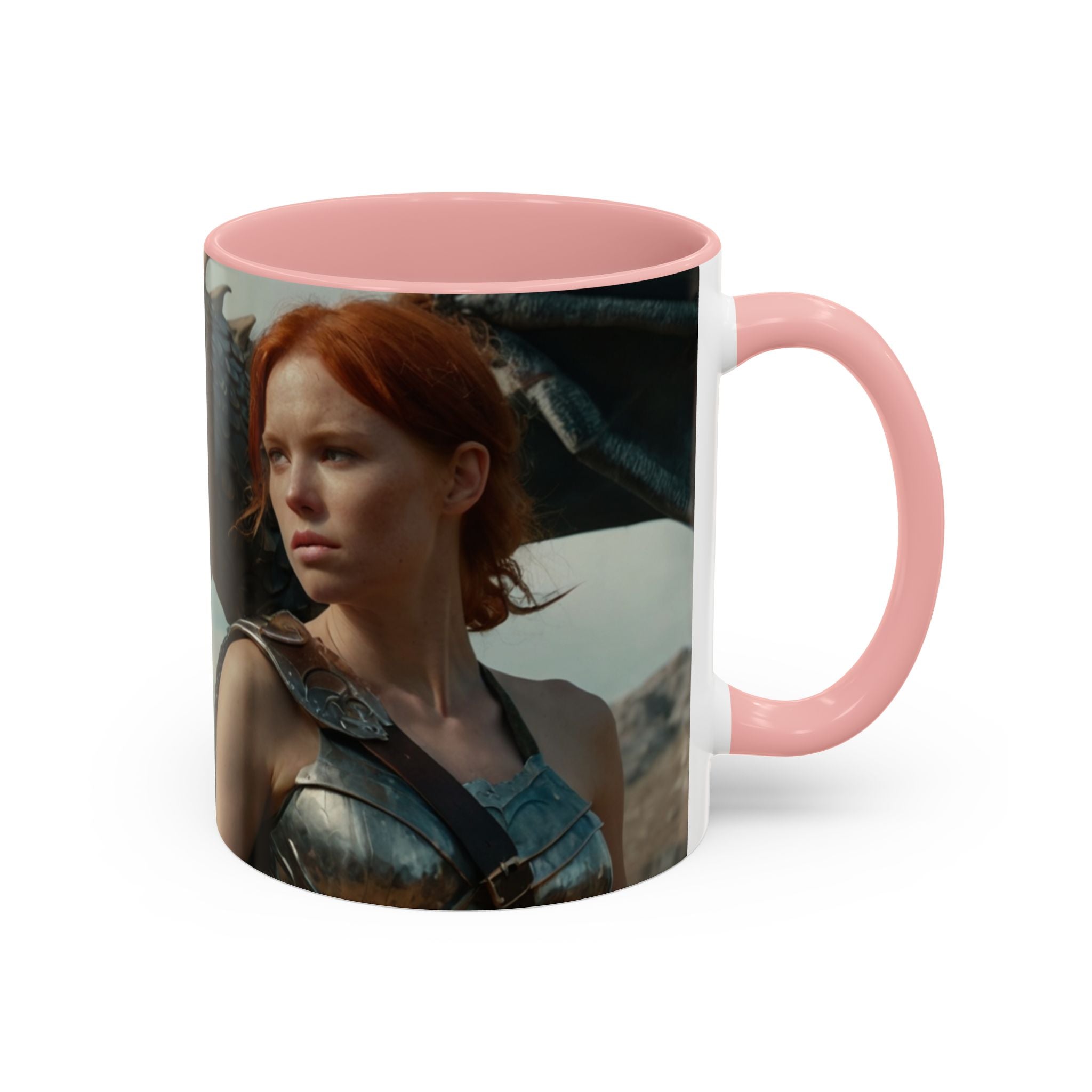 Dragon warrior Fantasy-Themed Accent Coffee Mug gothic