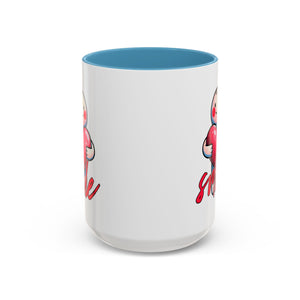 Smiling Heart Accent Coffee Mug - 11oz & 15oz | Cute Gift for Friends & Family