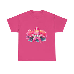 Breast Cancer Awareness Tee, Warrior T-shirt for Women, Inspirational Gift, Supportive Apparel, Pink Ribbon Shirt, Unisex Cotton Top
