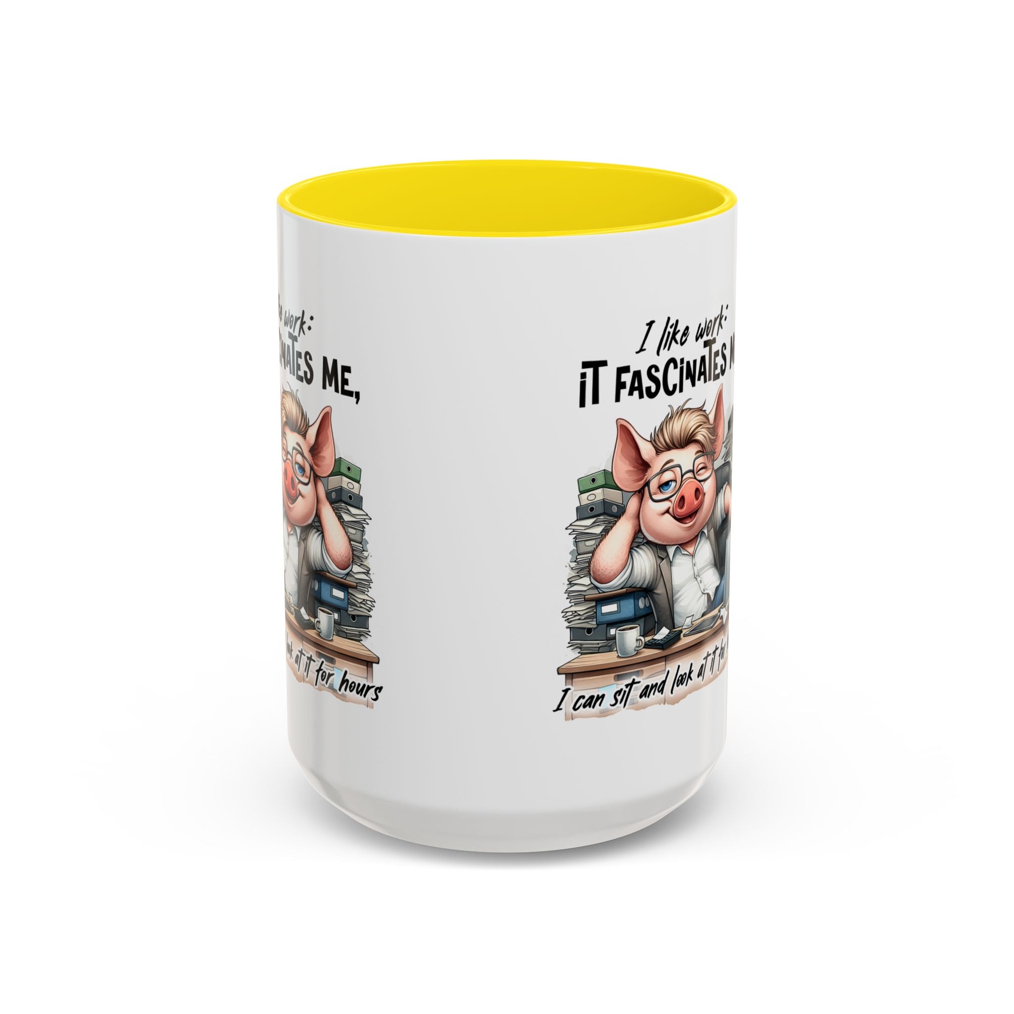 Whimsical Pig Coffee Mug, Funny Gift for Animal Lovers, Unique Office Mug, Cute Coffee Cup, Perfect for Birthdays, Holidays