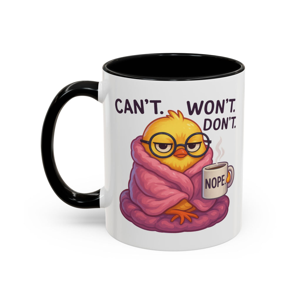 Cozy Cartoon Coffee Mug - Perfect for Lazy Days, Gifts for Friends, Cute Coffee Cups, Inspirational Morning Mug, Funny Beverage Container