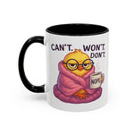 Cozy Cartoon Coffee Mug - Perfect for Lazy Days, Gifts for Friends, Cute Coffee Cups, Inspirational Morning Mug, Funny Beverage Container