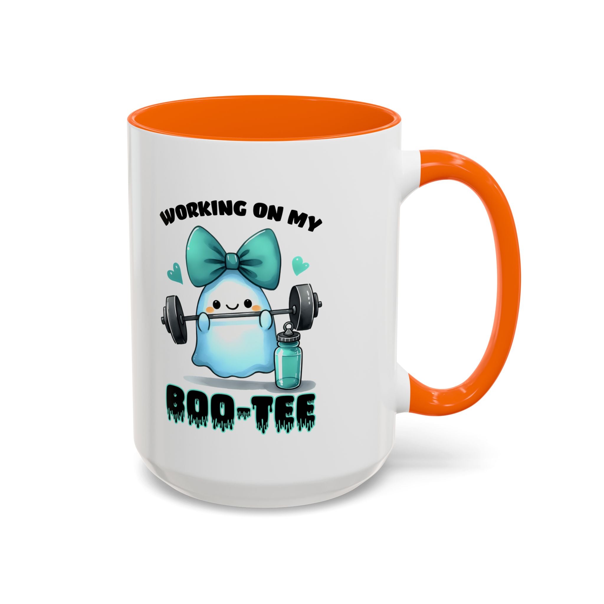 Fitness Motivation Coffee Mug, Workout Gift, Gym Decor, Boo-Tee Lover's Cup, Cute Ghost Mug