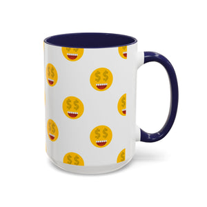 Smiles and dollars Accent Coffee Mug (11, 15oz)