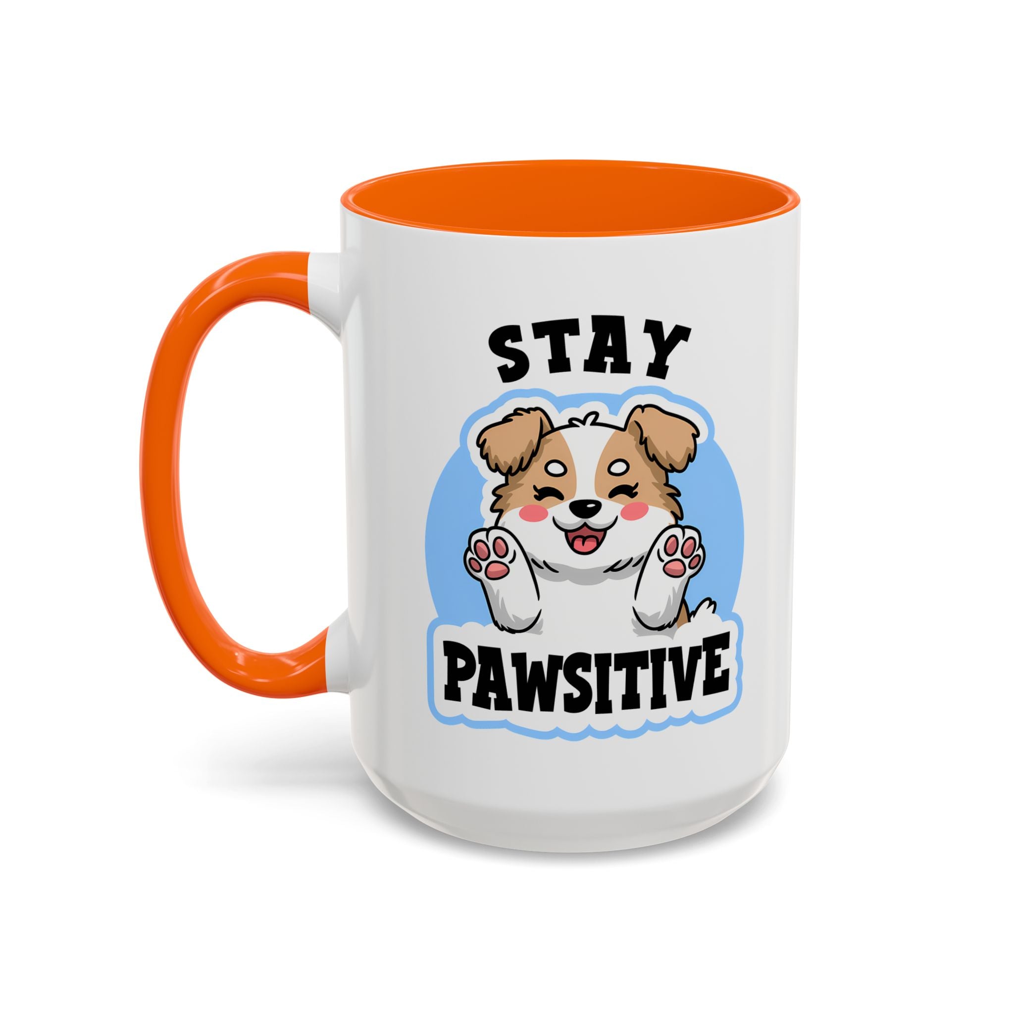 Cute Stay Pawsitive Coffee Mug - Perfect Gift for Dog Lovers mental health
