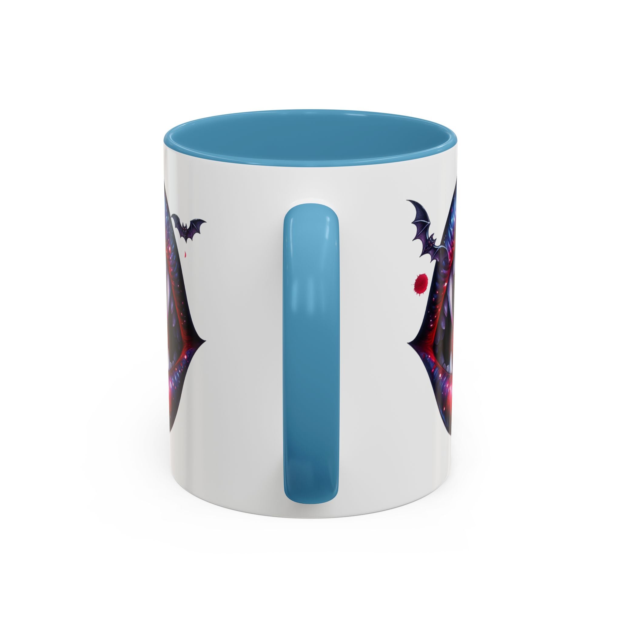 Vampire Lips Coffee Mug, Gothic Drinkware, Halloween Gift, Spooky Kitchen Decor, Vampires, Halloween Party Accessories