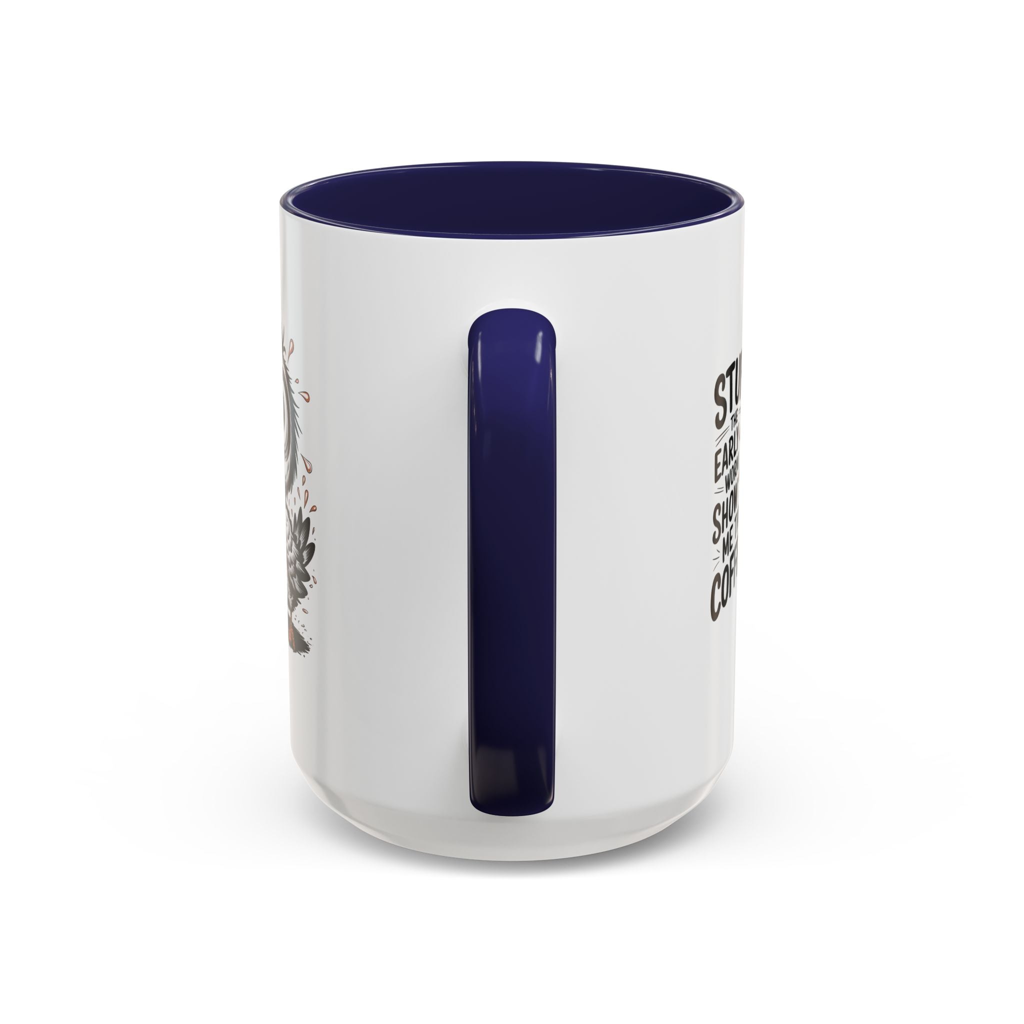 Quirky Coffee Mug with Owl Design | Gift for Coffee Lovers, Unique Office Mug, Fun Morning Coffee Cup, Bird-Themed Mug, Early Bird Gift