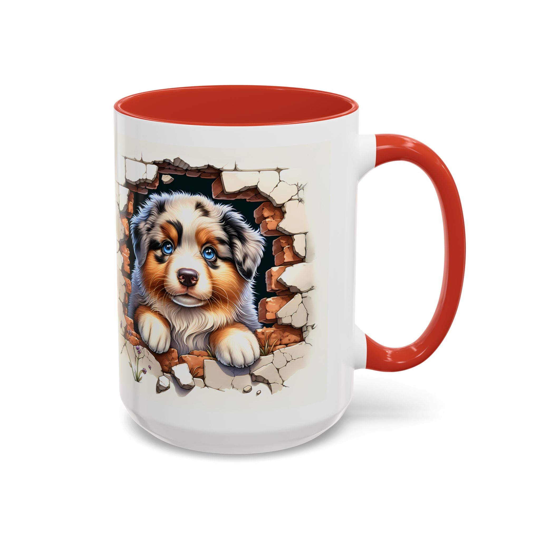 Cute Puppy Accent Coffee Mug - Perfect Gift for Dog Lovers, Unique Pet Lover Mug, Mother’s Day, Birthday, Home Decor