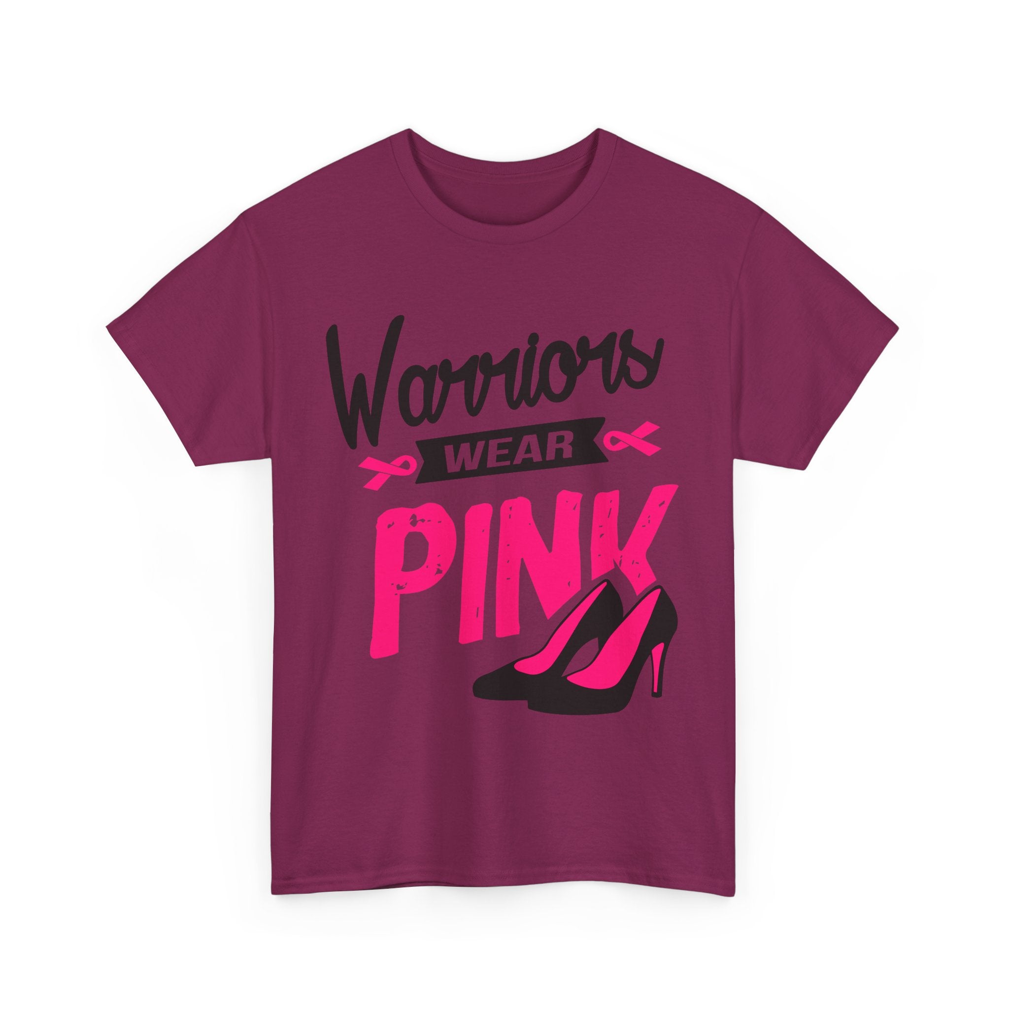 Warriors Wear Pink T-Shirt | Support Breast Cancer Awareness, Gift for Survivors, Inspirational Tee, Unisex Cotton Shirt