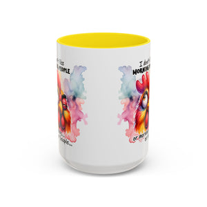 Funny Morning Coffee Mug, Rooster Mug, Gift for Coffee Lovers, Morning People, Humor Mug for Friends