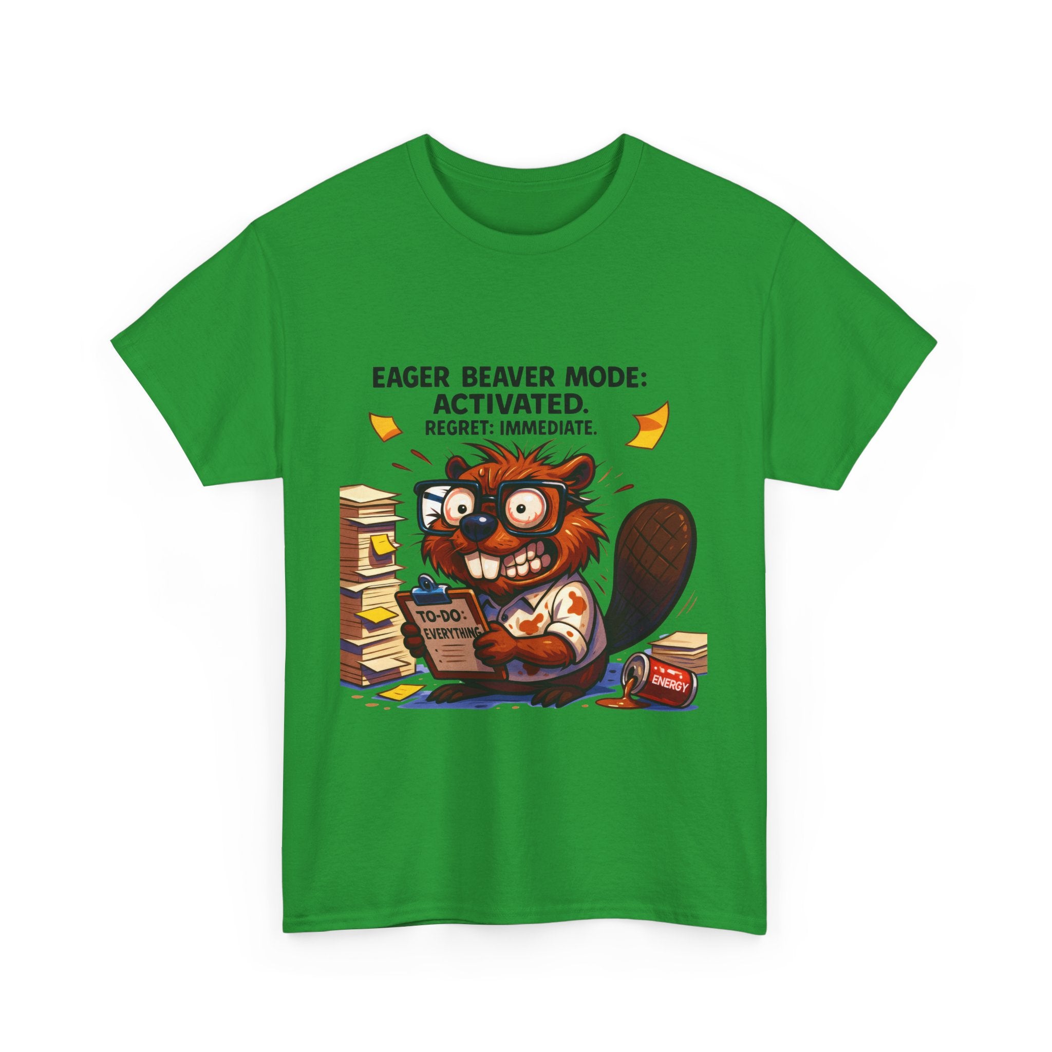 Eager Beaver Unisex Tee: Fun Gift for Book Lovers, Cozy Casual Wear, Quirky Graphic Tee, Perfect for Reading Festivals, Birthday Gift