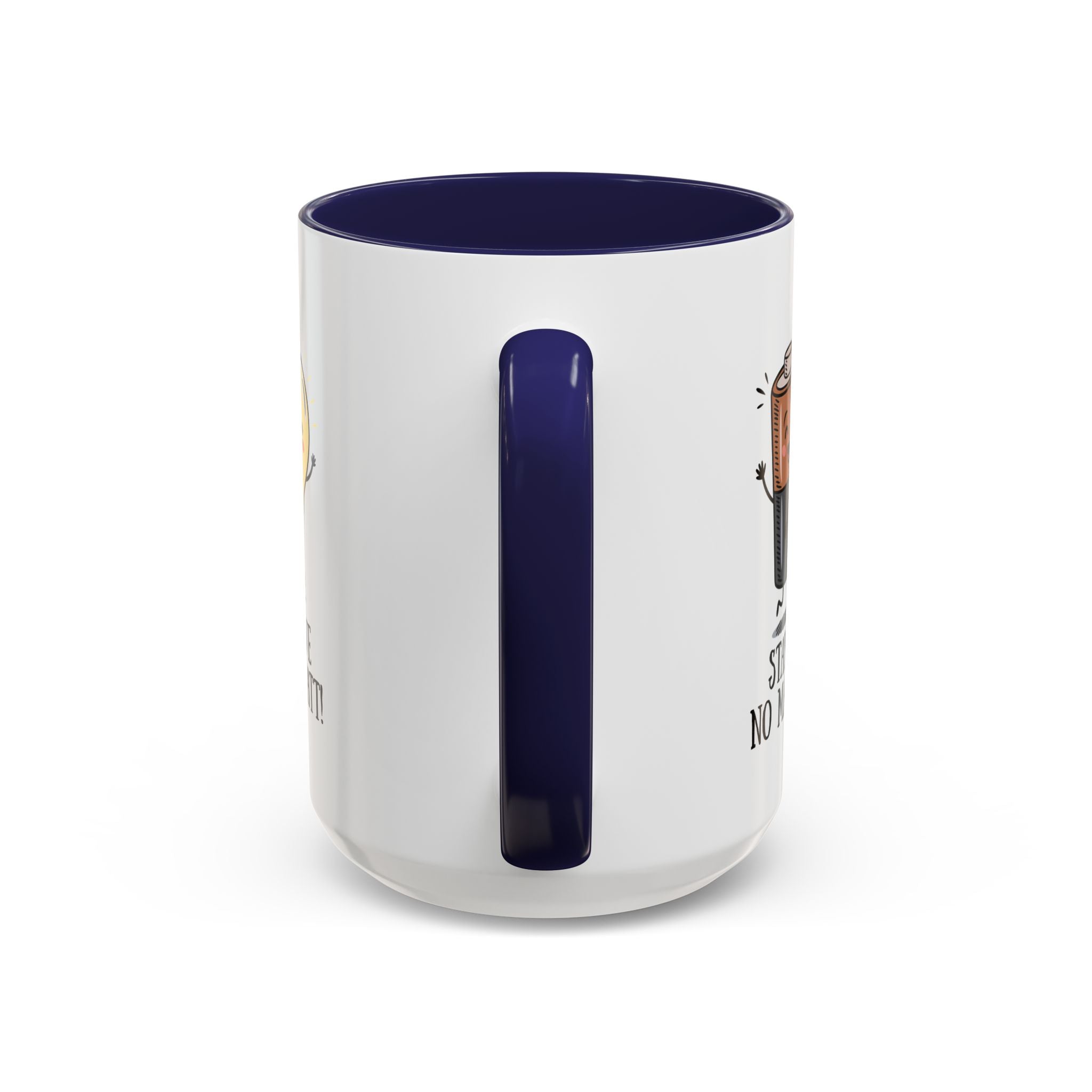 Stay Positive Accent Coffee Mug - 11oz & 15oz - Cute Light Bulb & Battery Design