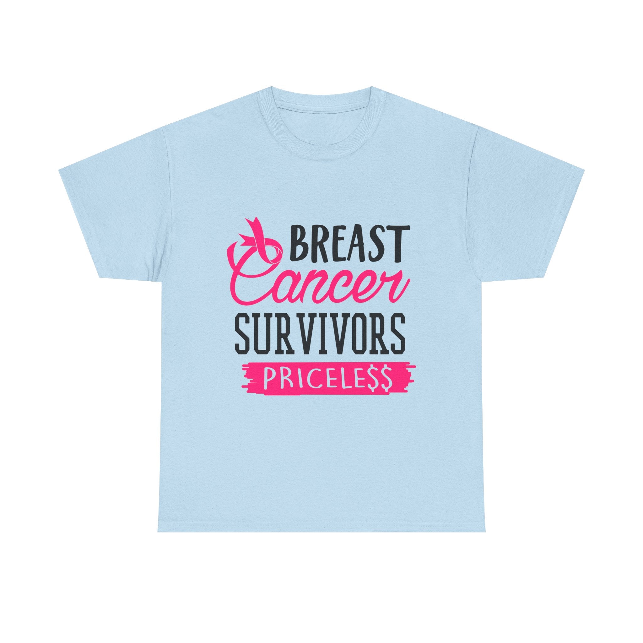 Breast Cancer Survivor Tee, Inspirational Shirt, Unisex Heavy Cotton Tee, Support Breast Cancer Awareness, Gift for Survivors