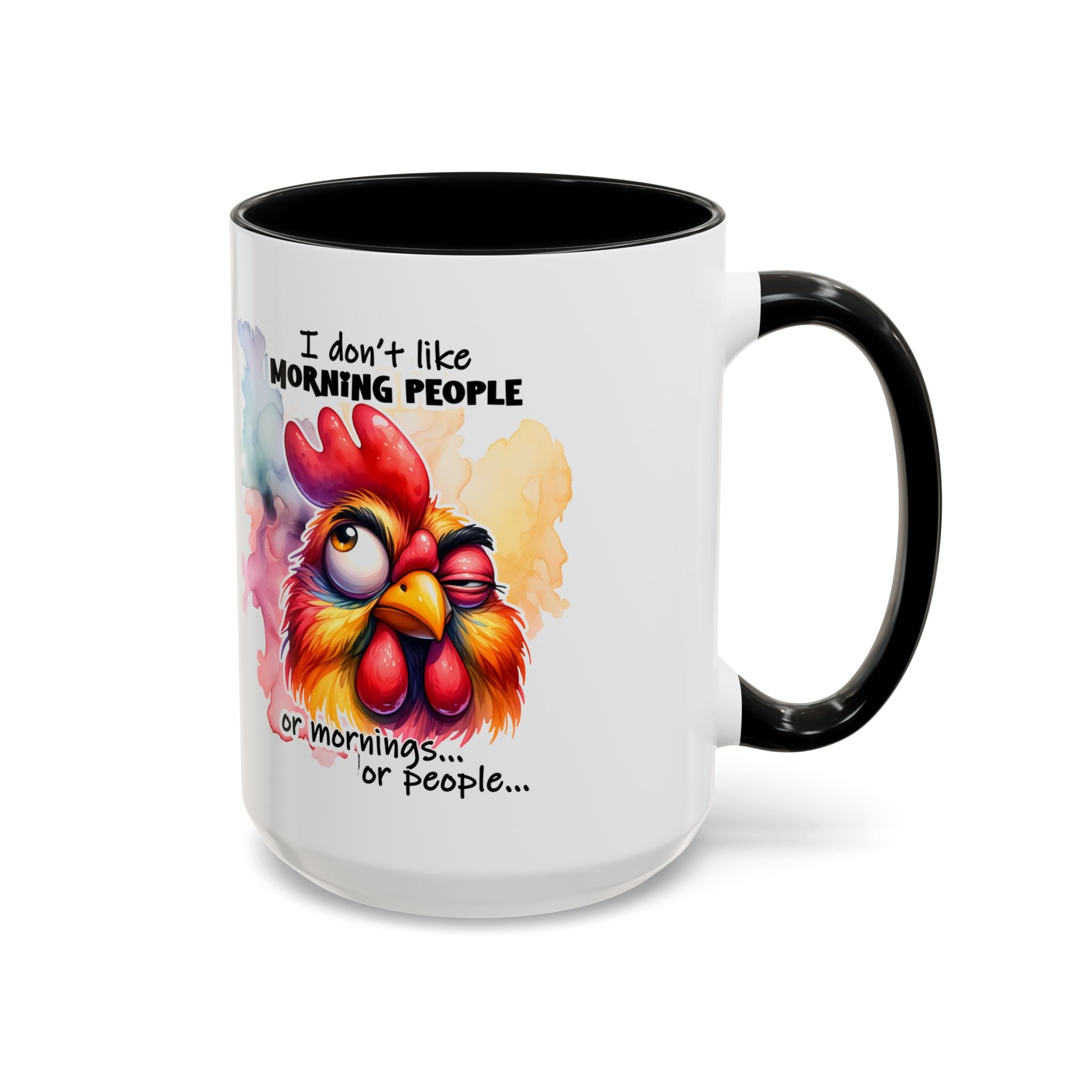 Funny Morning Coffee Mug, Rooster Mug, Gift for Coffee Lovers, Morning People, Humor Mug for Friends