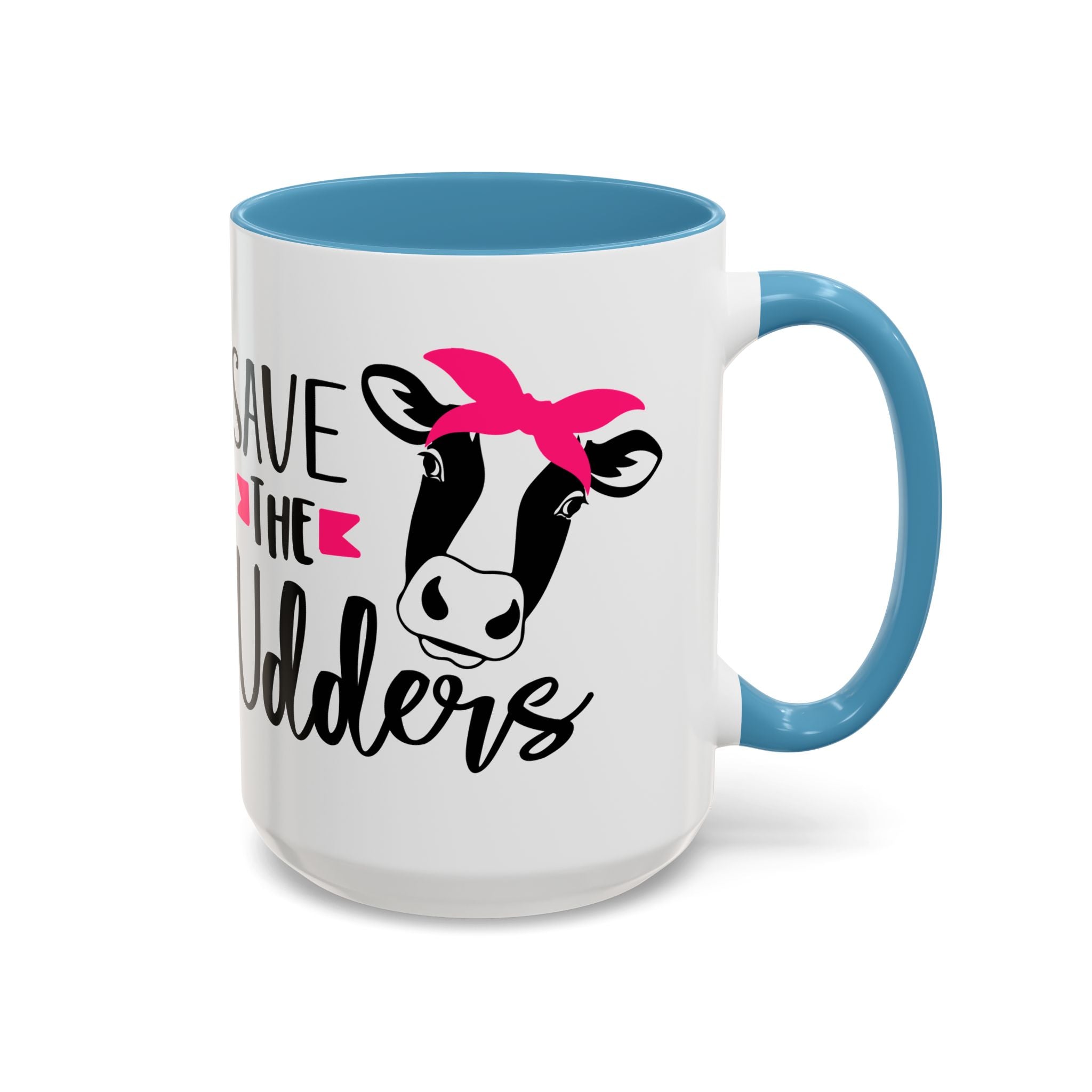 cancer awareness Cute Cow Mug - Save the Utters Coffee Cup, Gift for Animal Lovers,  Mug, Unique Birthday Gift