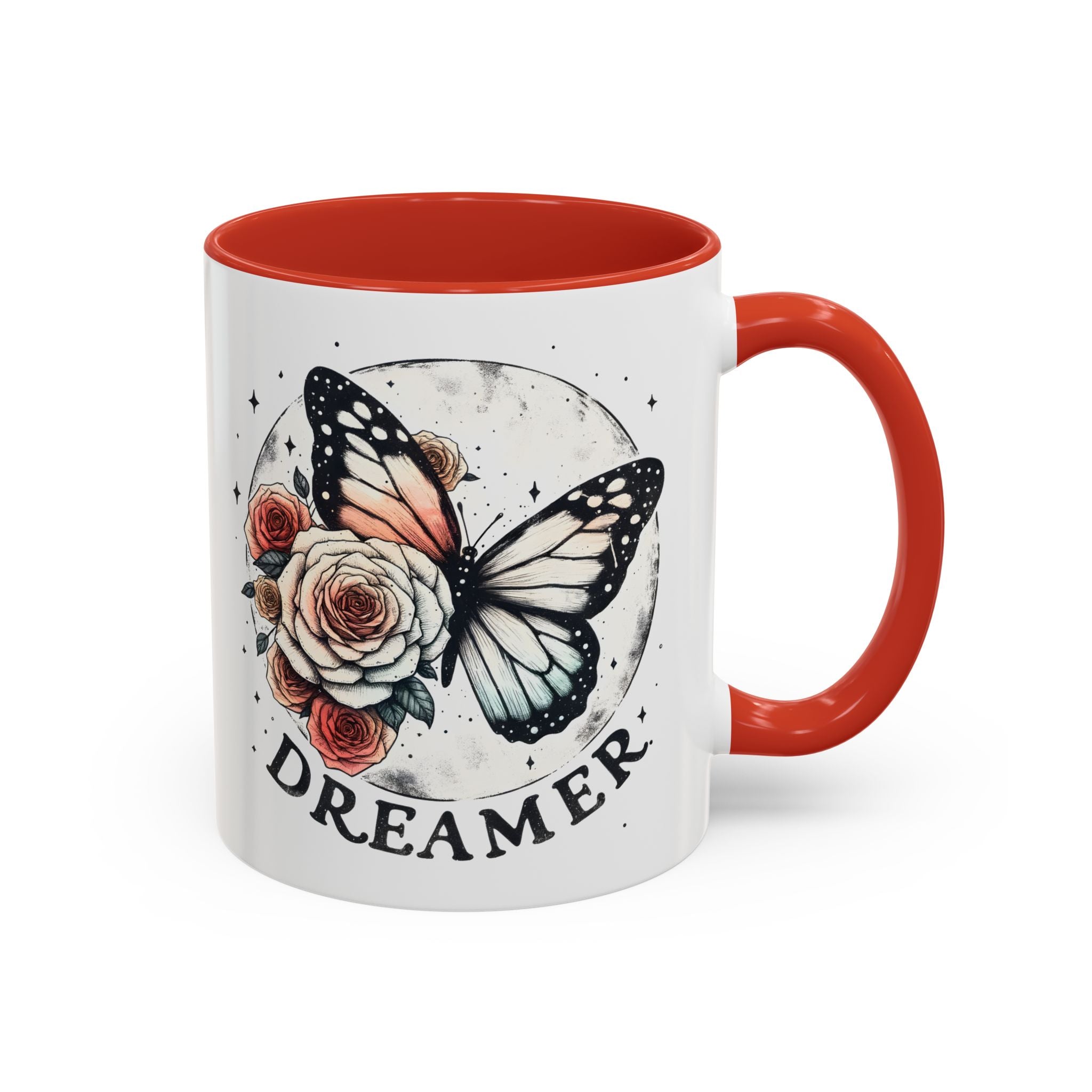 Dreamer Butterfly Coffee Mug - Stylish Accent for Creatives positive vibe freedom nature lover
