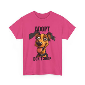Funny Dog Adoption Tee, Unisex Tee, Pet Lover Gift, Animal Rescue Shirt, Dog Lover Apparel, Adopt Don't Shop Tee