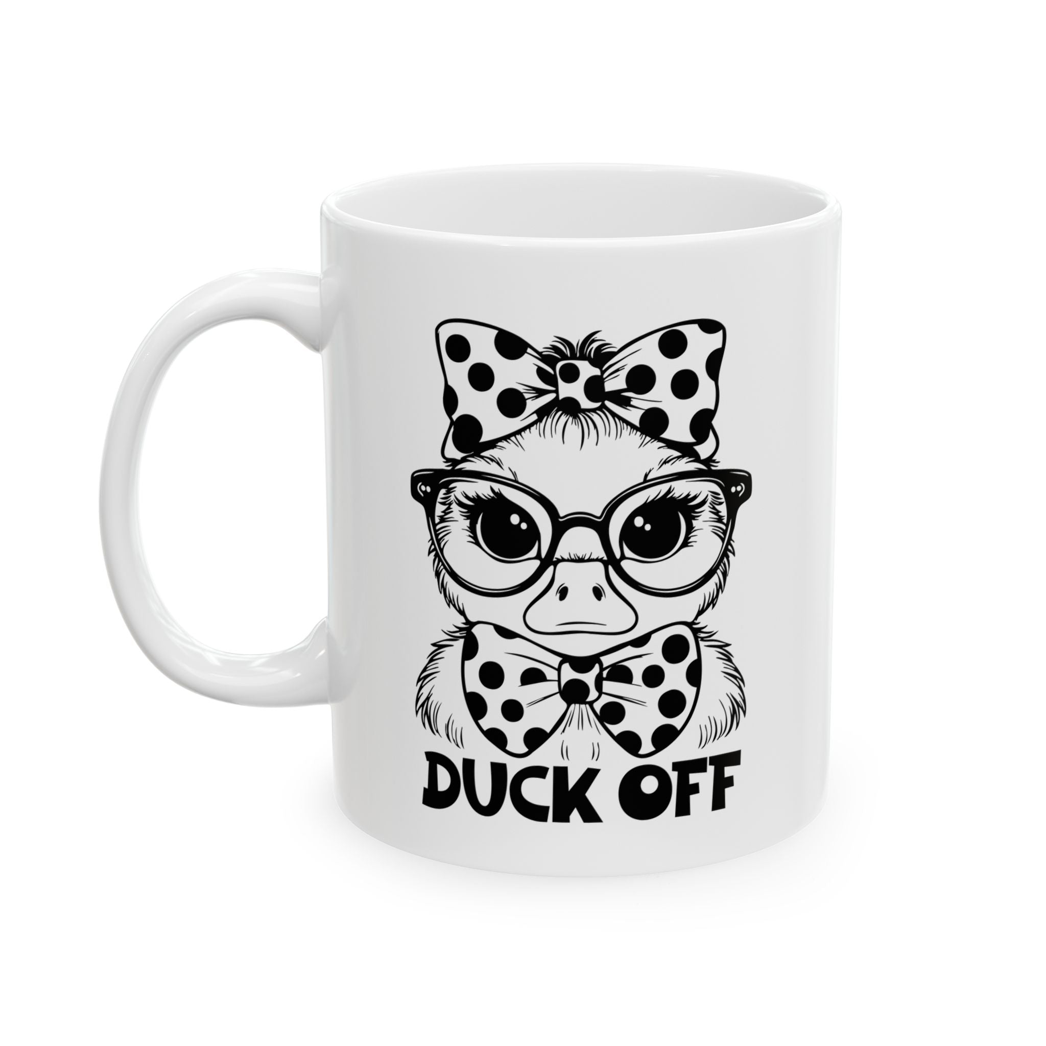 Funny attitude duck off coffee  Mug for Coffee Lovers,  Humorous Drinkware, Birthday Present, Office Humor