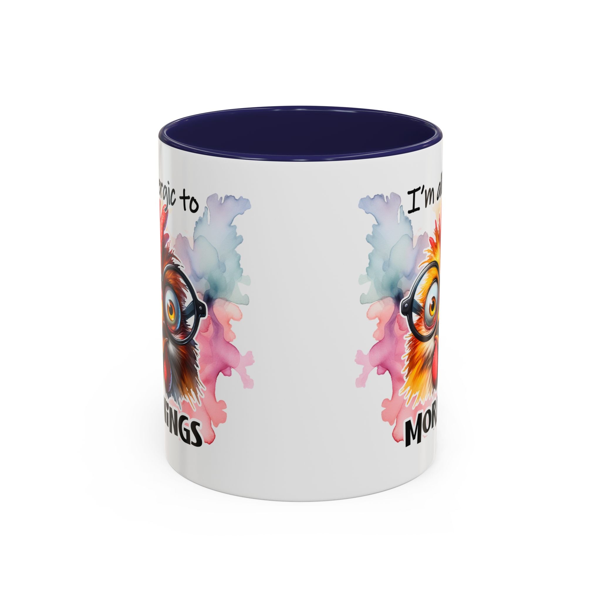 Funny Morning Coffee Mug, Gift for Coffee Lovers, Humorous Mug, Office Mug, Unique Cup for Mornings, Chicken Design