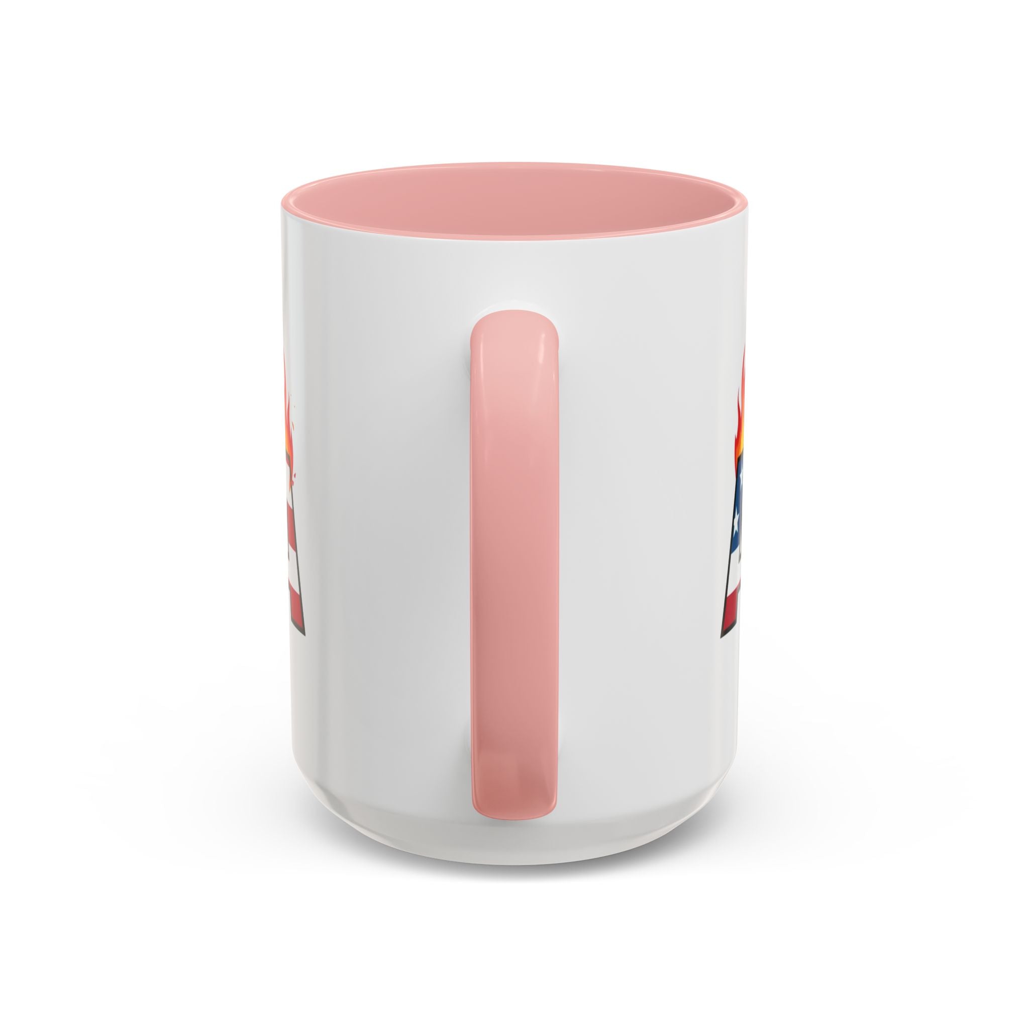 america in flames I'm fine everything is fine  Coffee Mug with American Flag