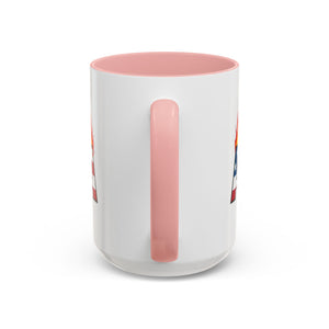 america in flames I'm fine everything is fine  Coffee Mug with American Flag