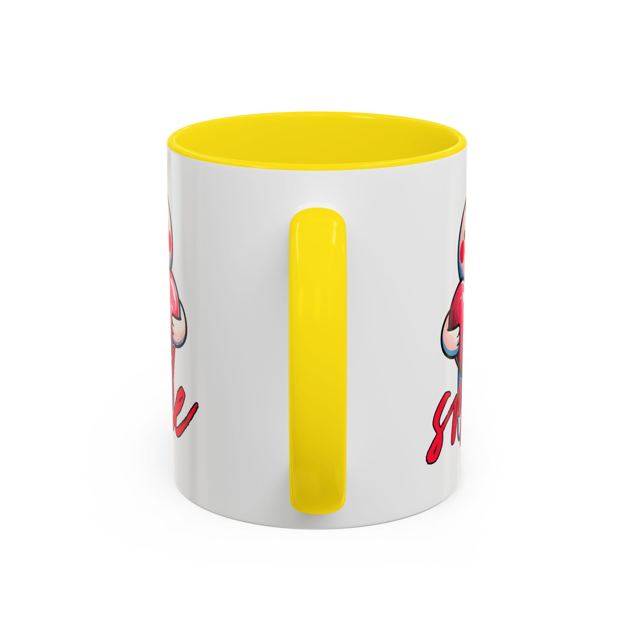 Smiling Heart Accent Coffee Mug - 11oz & 15oz | Cute Gift for Friends & Family