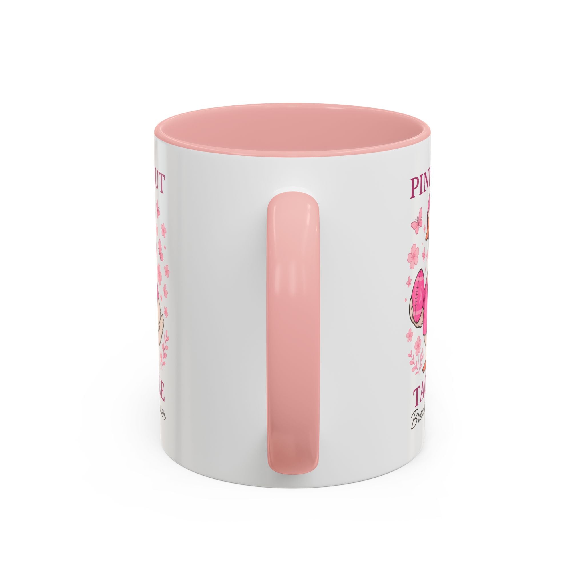 Breast Cancer Awareness Coffee Mug, Pink Out Tackle Duck Design, Supportive Gift for Fighters & Survivors, Cheerful Office Decor, [...]