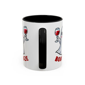 Boozy Ghost Accent Coffee Mug | Funny Halloween Tea Cup, Spooky Gift, Halloween Decor, Ghost Mug for Parties, Unique Drinkware
