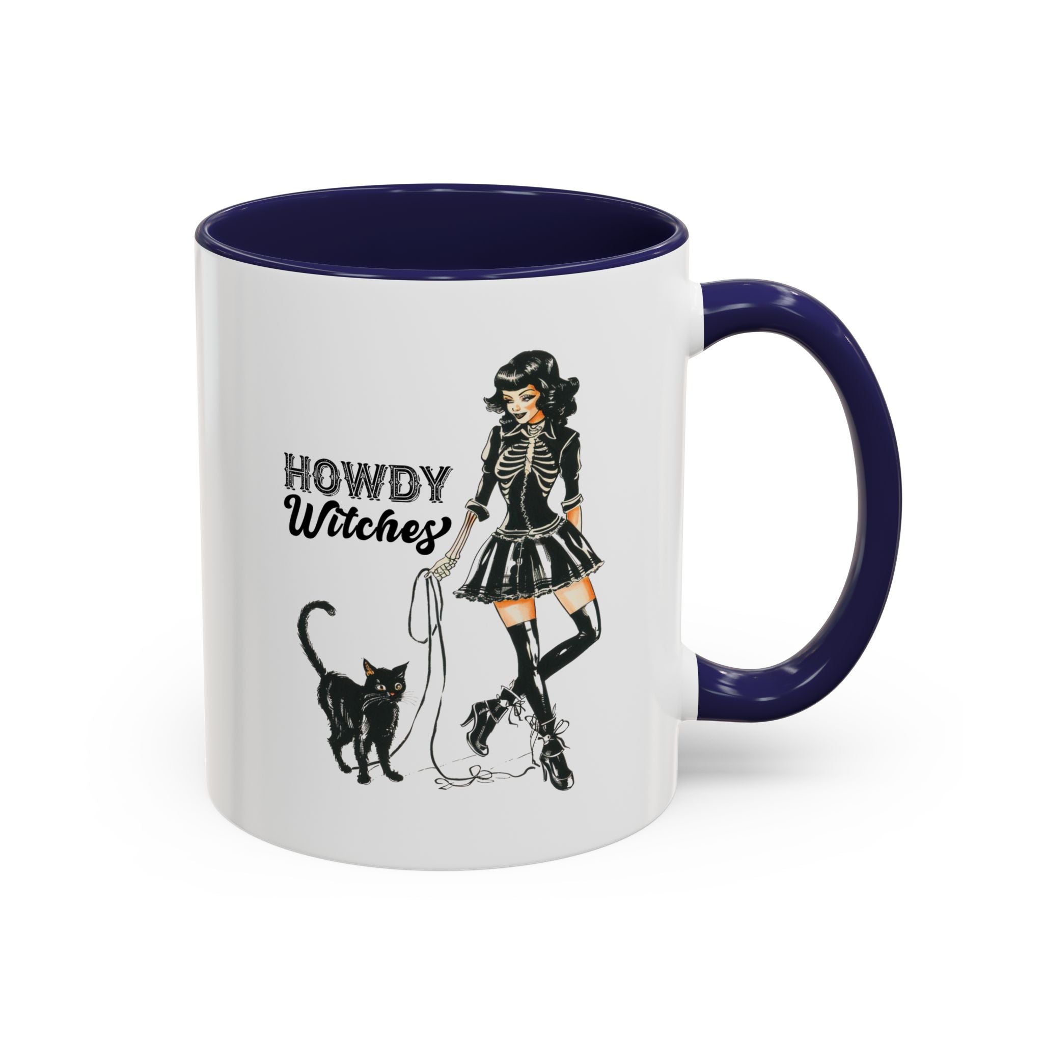 Spooky Cat Coffee Mug, Halloween Gifts, Witchy Home Decor, Black Cat Mug, Cozy Drinkware, Magical Kitchen Accessories