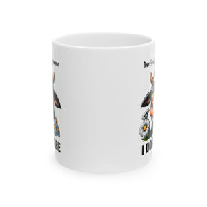 I don't care attitude  Cow coffee Mug  Cute Coffee Cup, Animal Lover Gift, Farmhouse Decor, Birthday Present, Cow-Themed Kitchenware