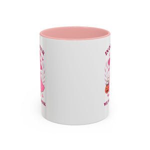Halloween Breast Cancer Awareness Coffee Mug | October 2023 Gift, Pink Ribbon Mug, Spooky Coffee Cup, Cute Duck Mug, Fall Decor