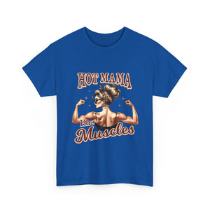 Muscle Mama Tee: Empowering Unisex Cotton Shirt, Gift for Moms, Fitness Lovers, Workout Apparel, Birthday, Mother's Day