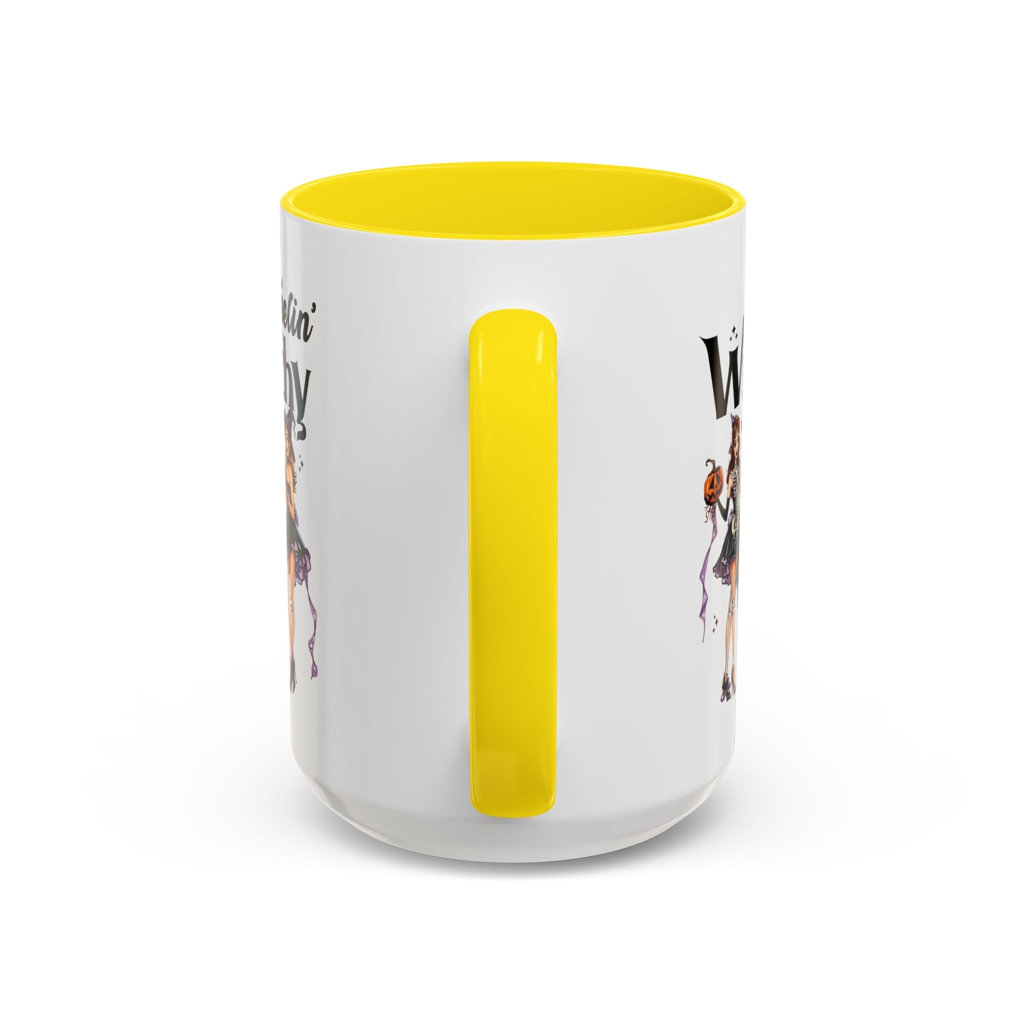 Witchy Accent Coffee Mug - Spooky Halloween Mug, Witchy Decor, Gift for Her, Fall Coffee Cup, Party Mug