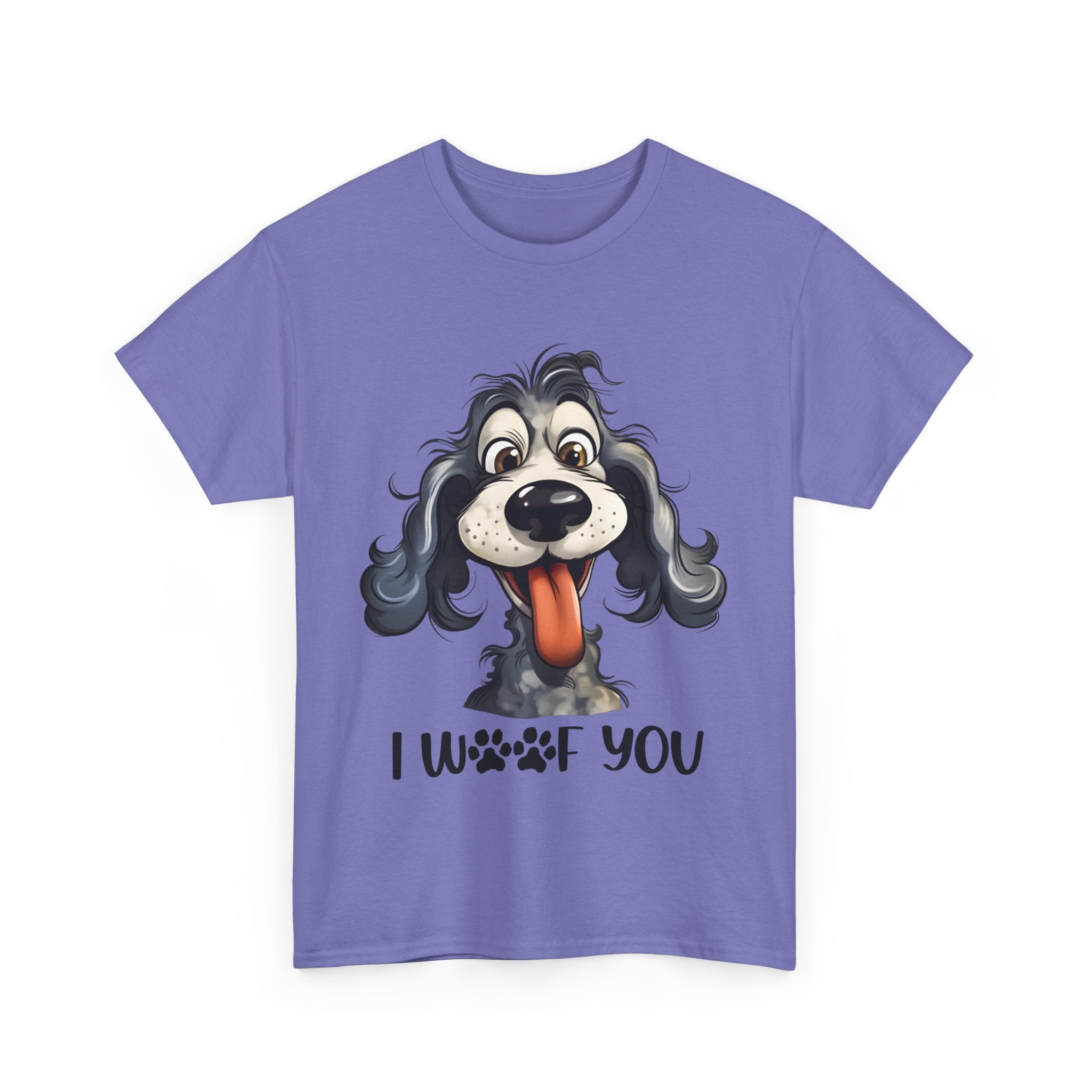 Cute Dog Lover Tee | I WOOF You T-Shirt, Pet Lover Gift, Dog Mom Shirt, Casual Wear, Anniversary Gift