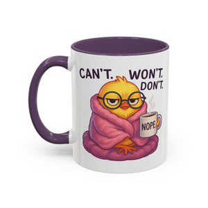 Cozy Cartoon Coffee Mug - Perfect for Lazy Days, Gifts for Friends, Cute Coffee Cups, Inspirational Morning Mug, Funny Beverage Container