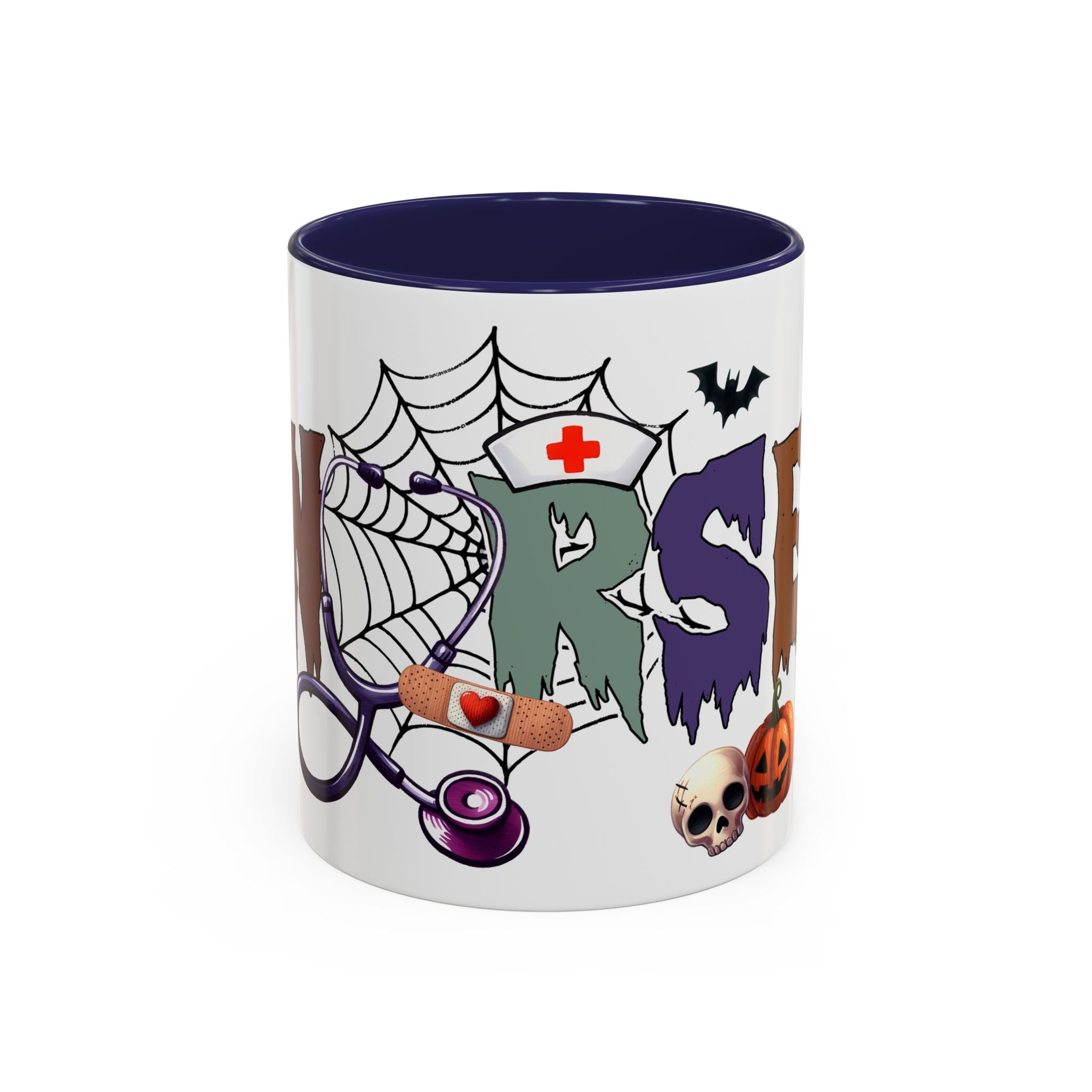 halloween nurse Accent Coffee Mug (11, 15oz) spooky