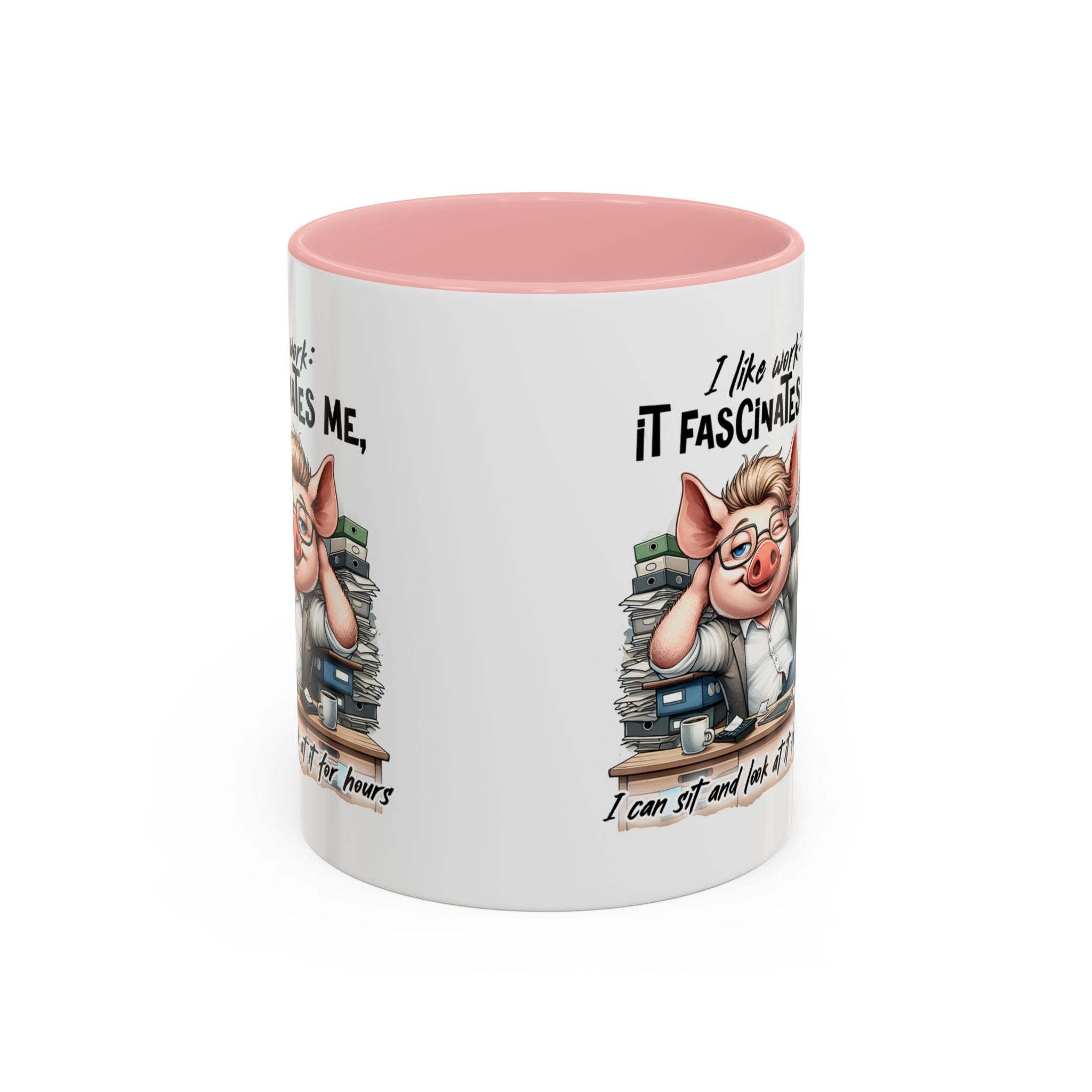 Whimsical Pig Coffee Mug, Funny Gift for Animal Lovers, Unique Office Mug, Cute Coffee Cup, Perfect for Birthdays, Holidays