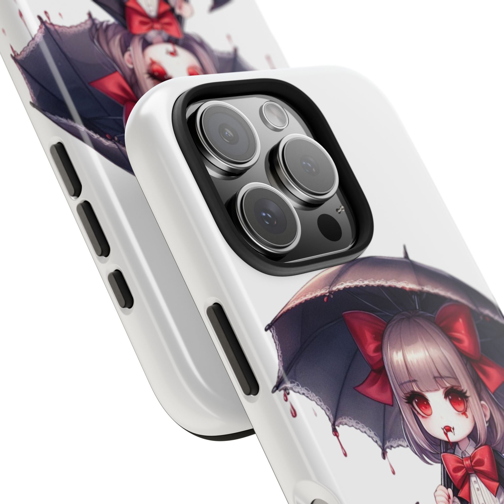 vampire girl horror art Tough Phone Cases