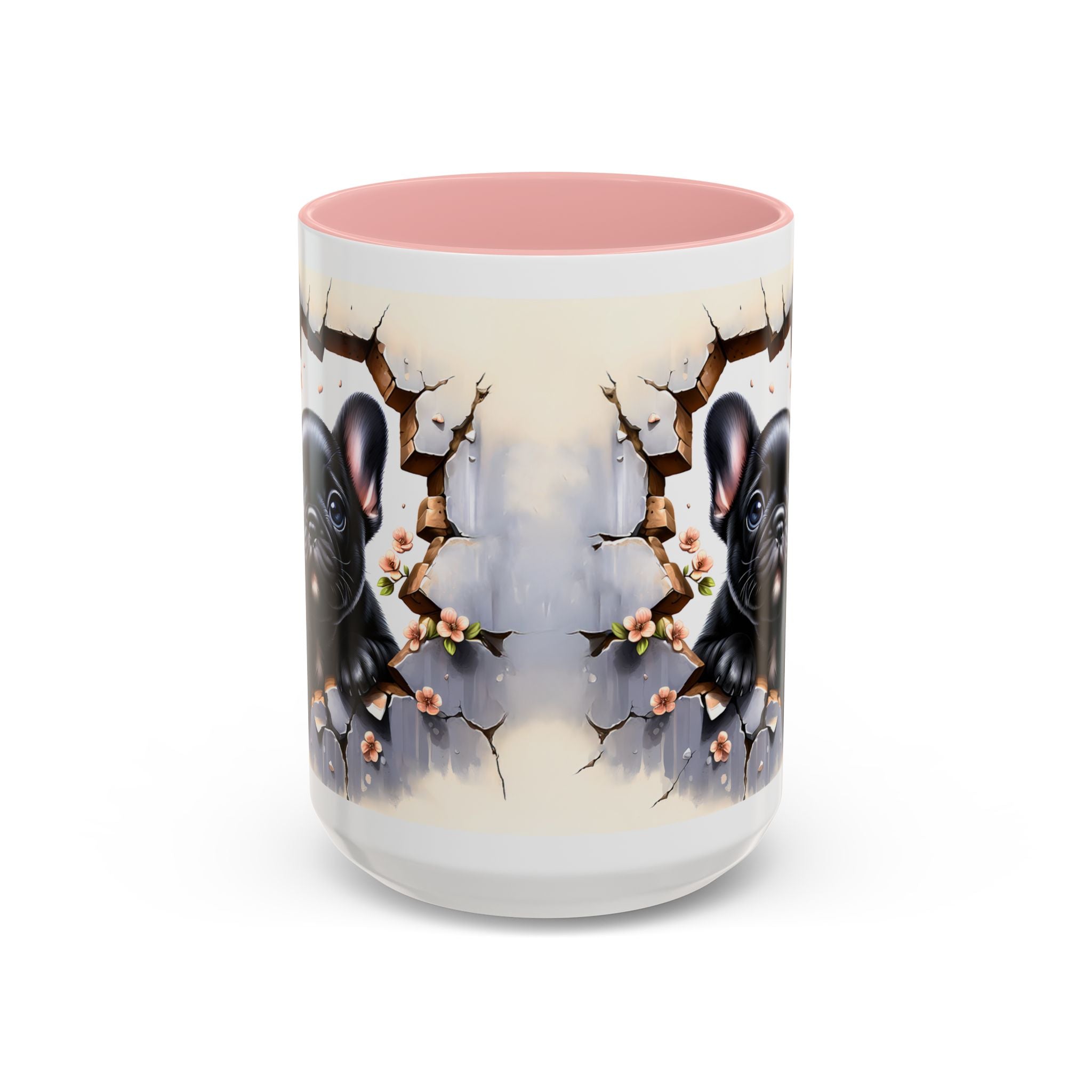 Cute French Bulldog Accent Coffee Mug, Pet Lover Gift, Dog Lover Mug, Home Office Coffee Cup, Unique Animal Print Mug