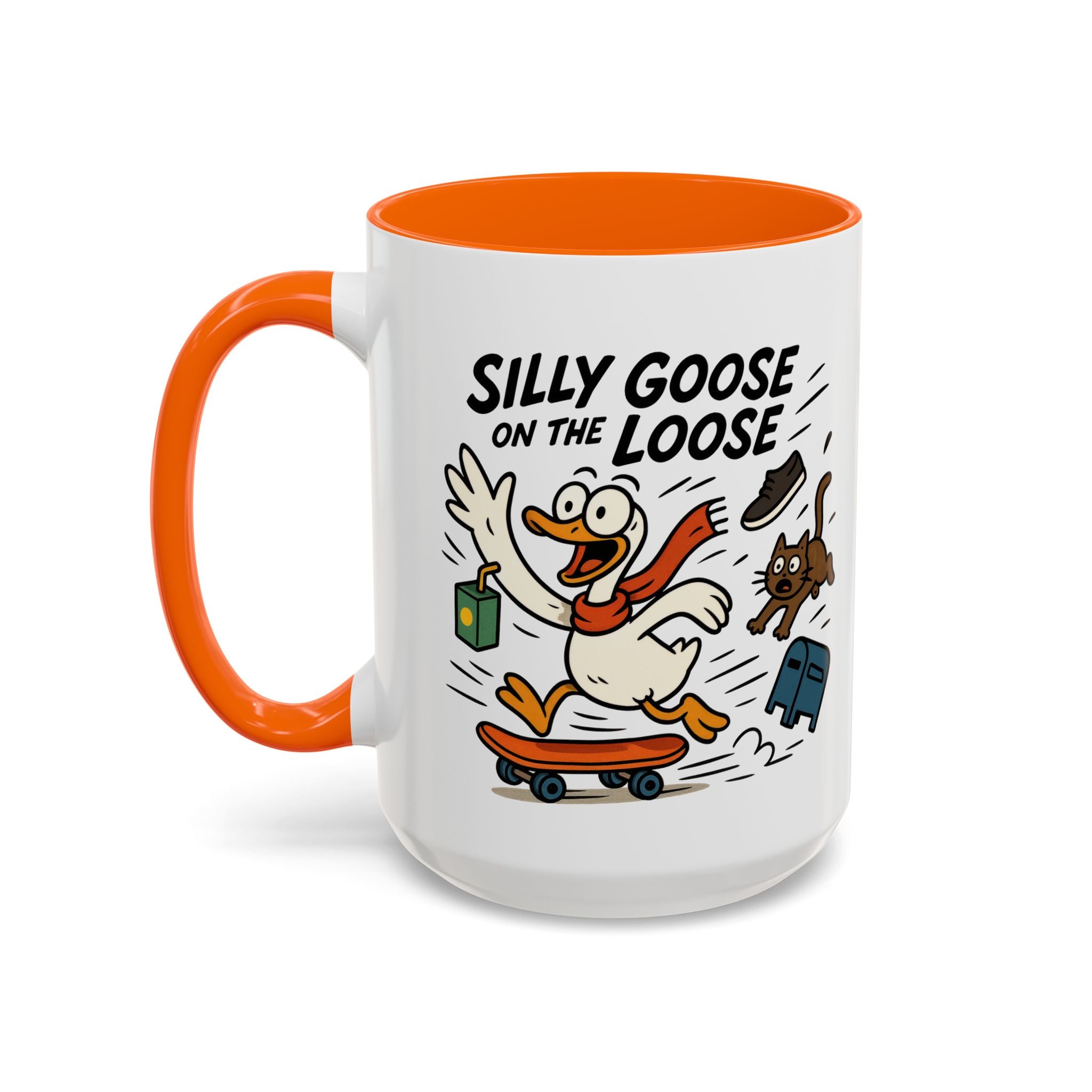 Silly Goose Coffee Mug - Fun Gift for Animal Lovers, Quirky Desk Decor, Inspirational Drinkware, Home & Office Tea Cups