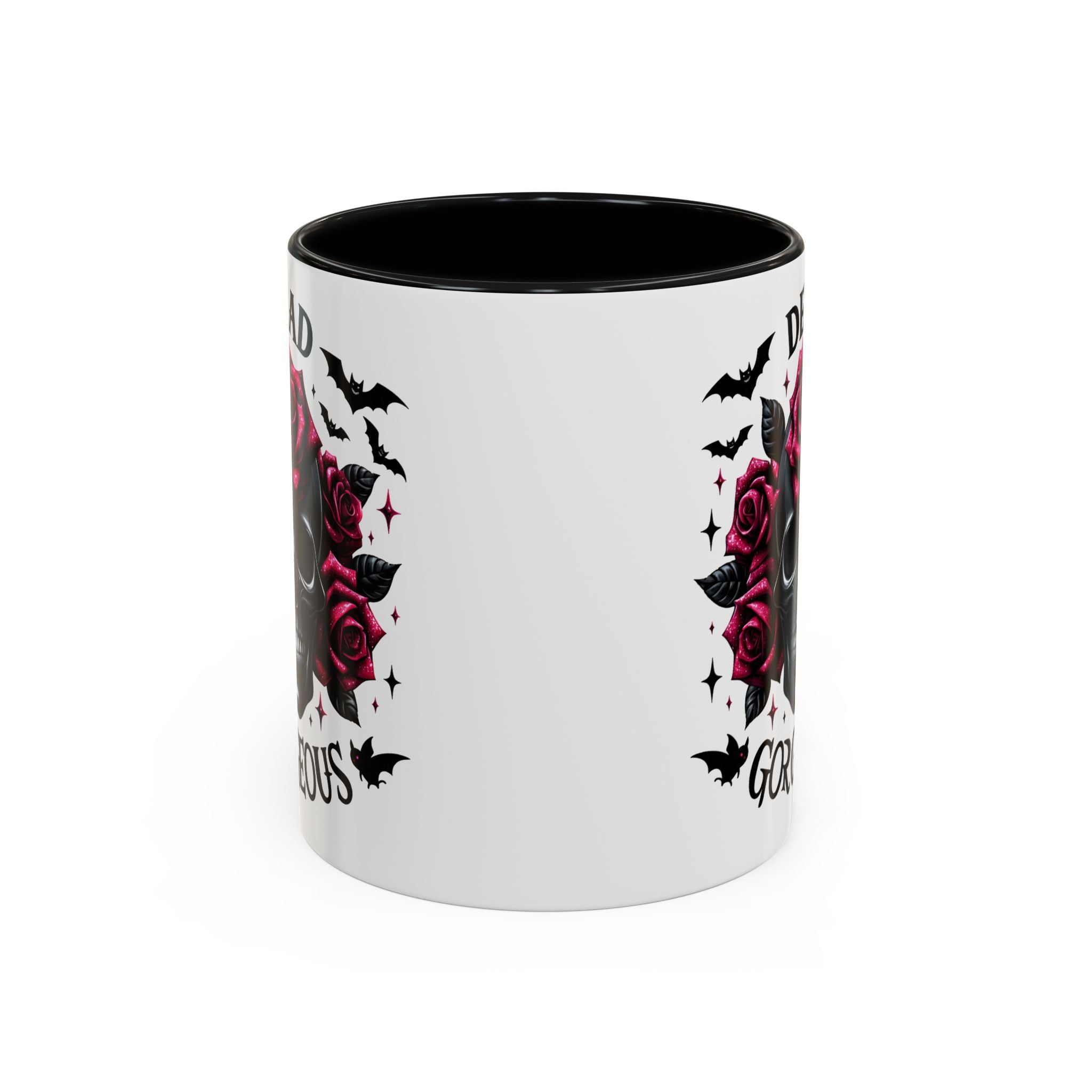 Gothic Skull Coffee Mug - Dead Gorgeous Design halloween horror art goth