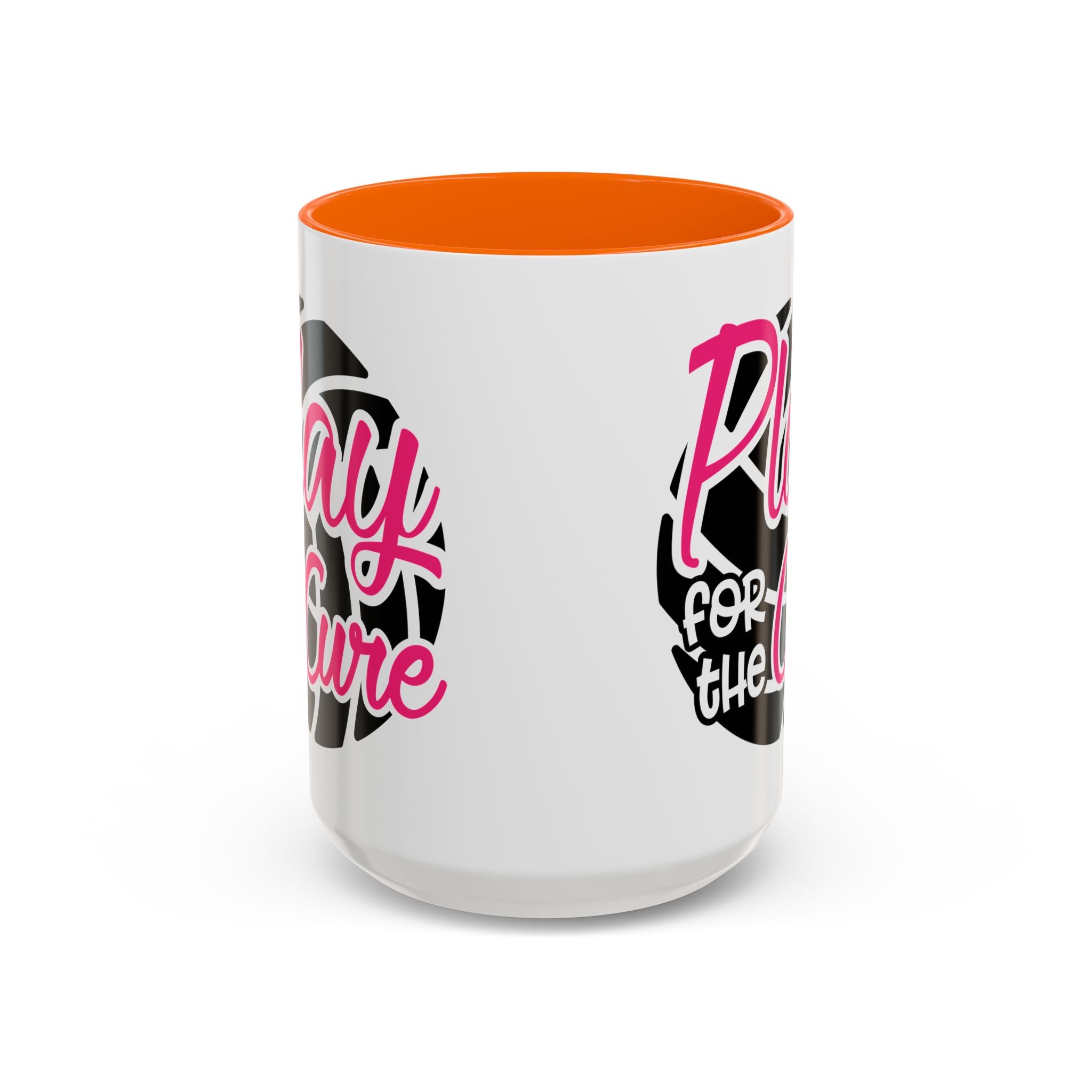 Volleyball  Coffee Mug, Play for the Cure Cup, Sports Gift , Athletes, Cancer Awareness, Inspirational Mug