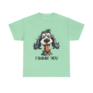 Cute Dog Lover Tee | I WOOF You T-Shirt, Pet Lover Gift, Dog Mom Shirt, Casual Wear, Anniversary Gift
