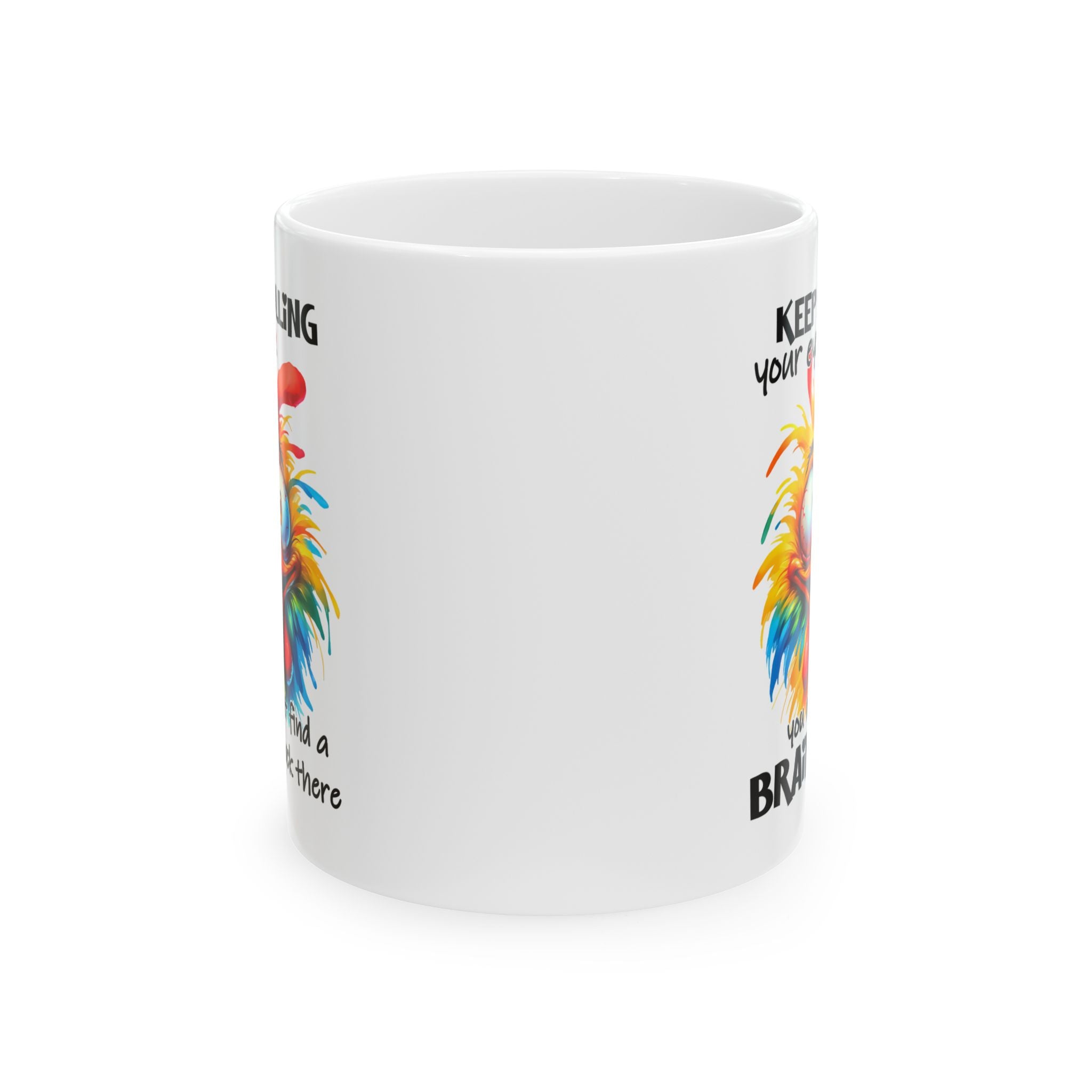funny sarcasm  Rooster coffee Mug - rolling your eyes Funny Gift for Coffee Lovers, Great for Birthdays, Kitchen Decor, Tea Mug