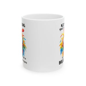 funny sarcasm  Rooster coffee Mug - rolling your eyes Funny Gift for Coffee Lovers, Great for Birthdays, Kitchen Decor, Tea Mug