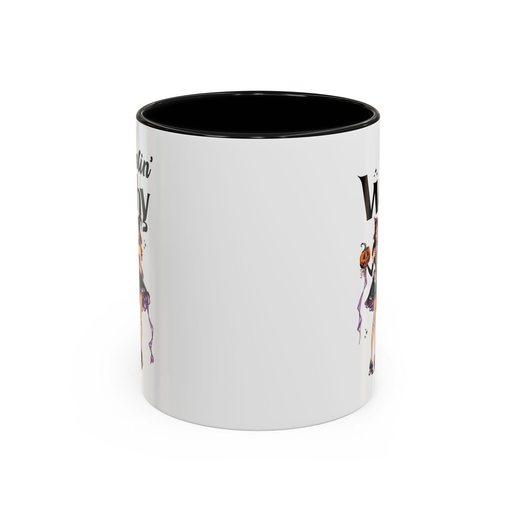 Witchy Accent Coffee Mug - Spooky Halloween Mug, Witchy Decor, Gift for Her, Fall Coffee Cup, Party Mug