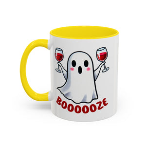 Boozy Ghost Accent Coffee Mug | Funny Halloween Tea Cup, Spooky Gift, Halloween Decor, Ghost Mug for Parties, Unique Drinkware