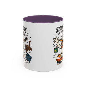 Silly Goose Coffee Mug - Fun Gift for Animal Lovers, Quirky Desk Decor, Inspirational Drinkware, Home & Office Tea Cups