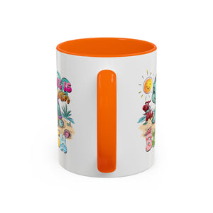 Beach Vibe Accent Coffee Mug - "Life is Better at the Beach" Design turtle animal lover